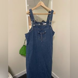Vintage Denim Pinafore Dress